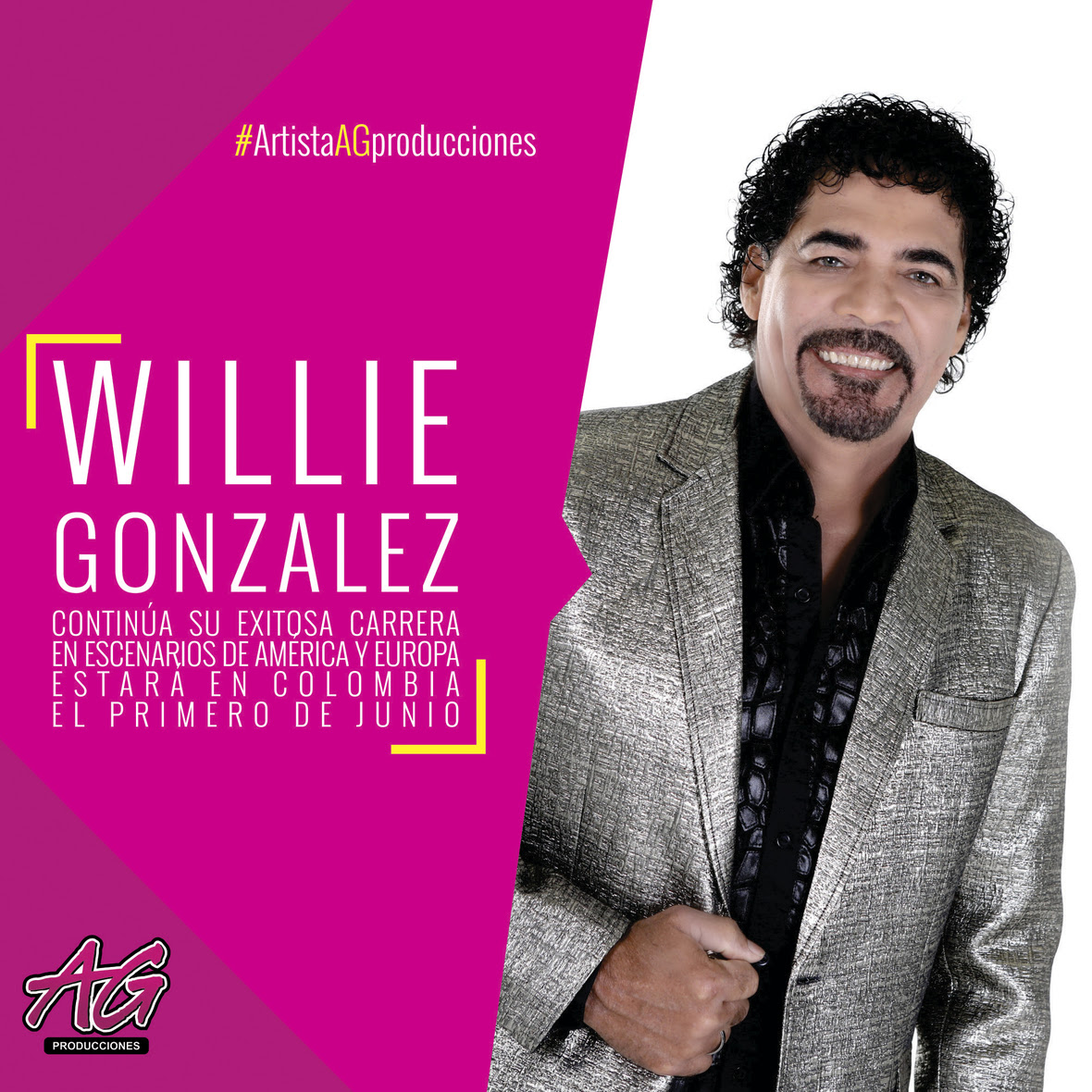 WILLIE GONZÁLEZ CONTINÚA SU EXITOSA CARRERA Y ESTARÁ EN COLOMBIA EL ...